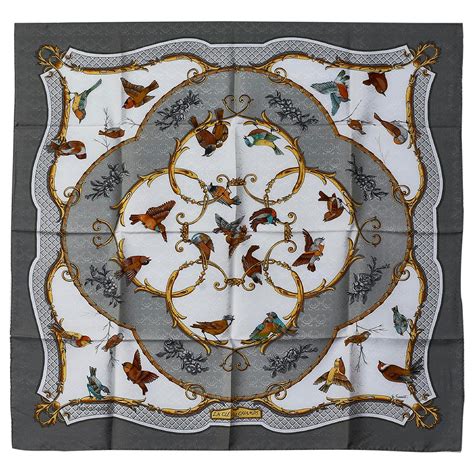 hermes la cle des champs silk scarf|HERMES La Cle Des Champs Silk Scarf. Designed by Francoise .